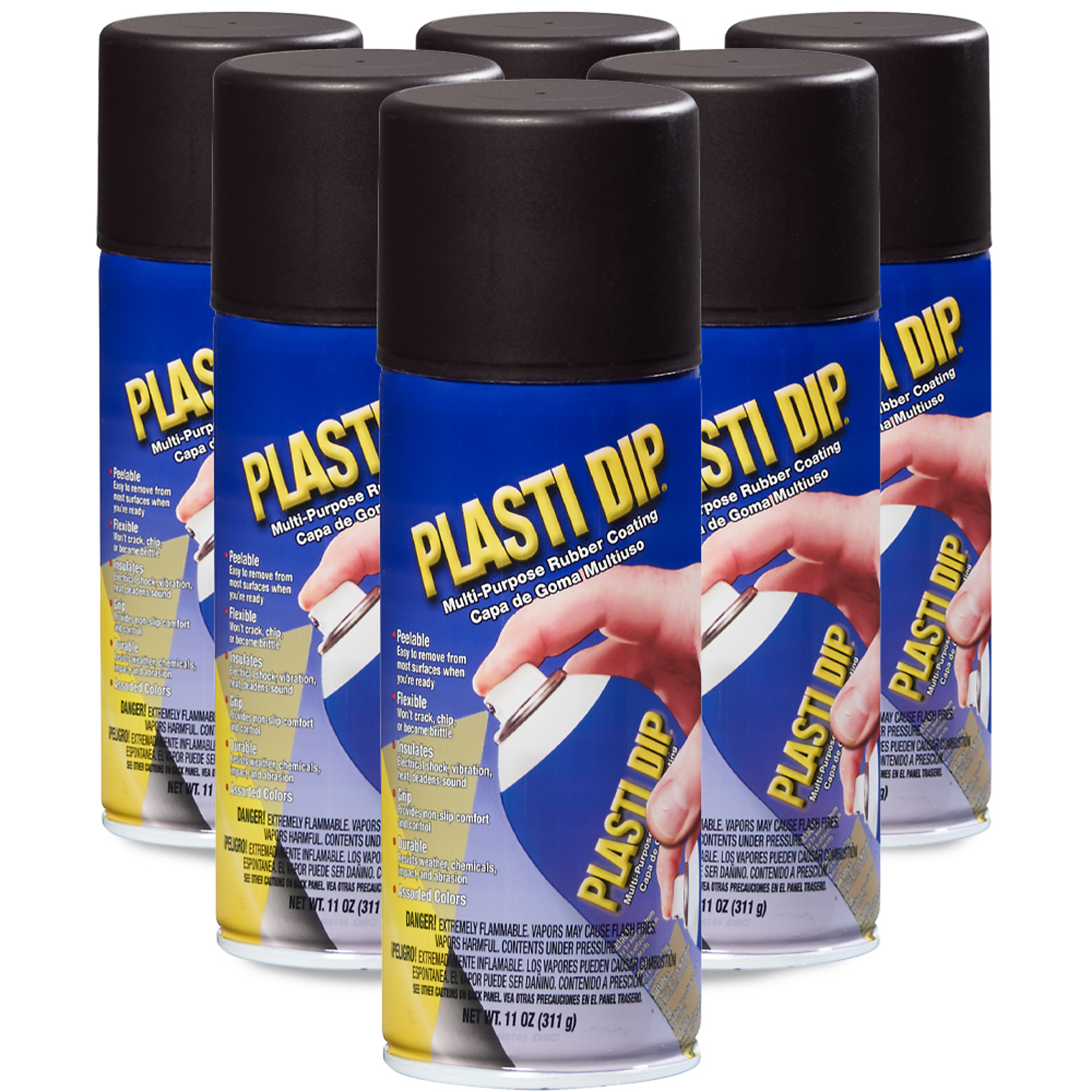 Plasti Dip Spray — 11-Oz., Flexible Protective Rubber Coating, Black Cherry, 6 Pk, Model# 11254-6